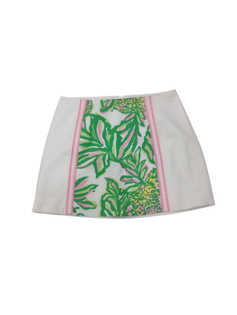 Lilly Pulitzer Tate Skirt Mini Palm Tree Embroidered Cotton Size 0 Resort
